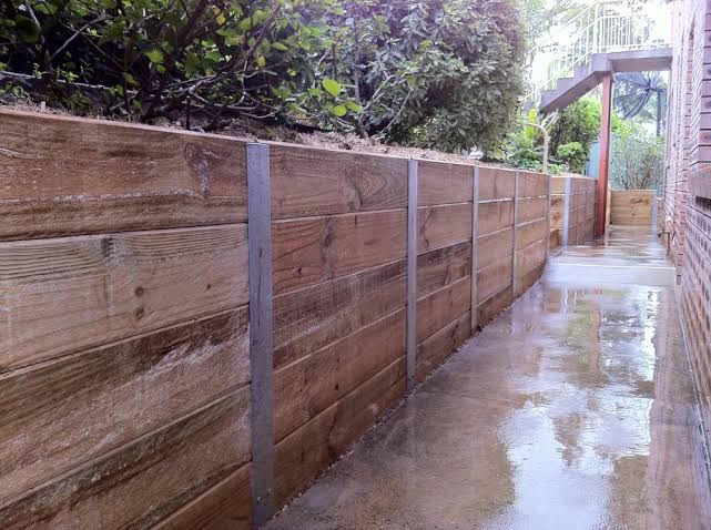 Timber Retaining Wall